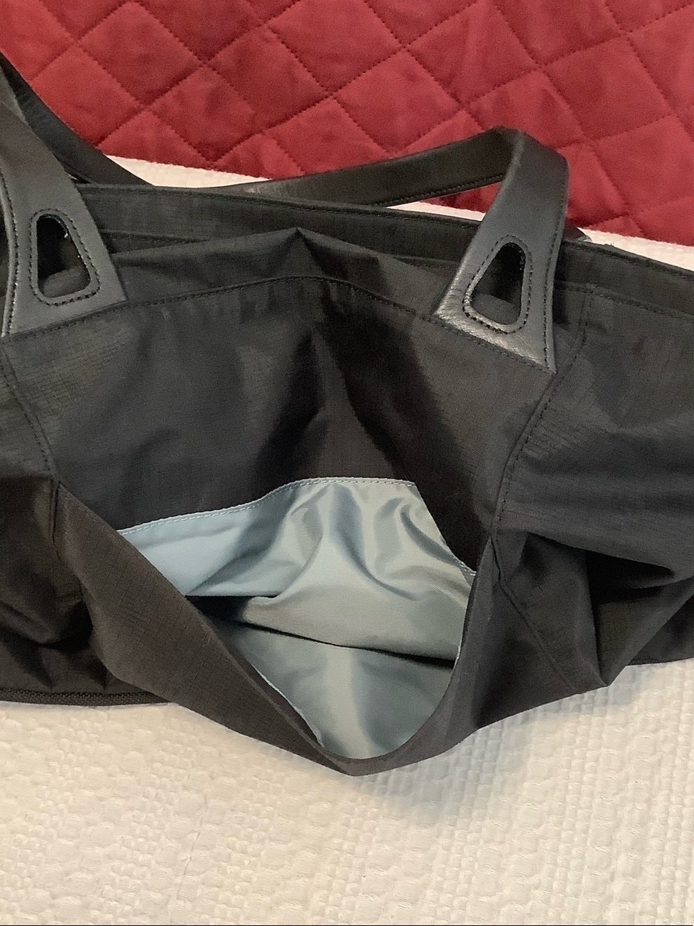 Tumi Black Nylon Tote with Leather Handles - Picture 13 of 13